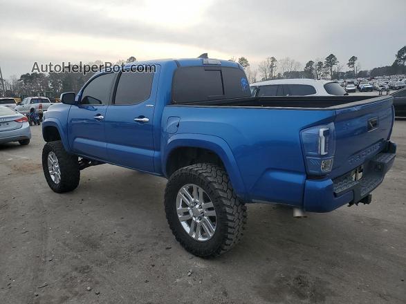 2017 Toyota Tacoma Double Cab Blue vin: 5TFGZ5AN6HX109982