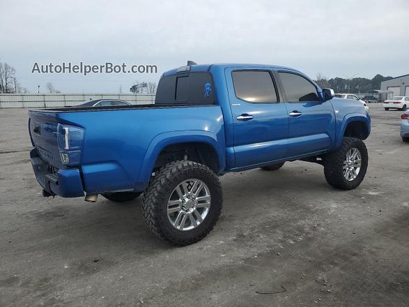 2017 Toyota Tacoma Double Cab Blue vin: 5TFGZ5AN6HX109982