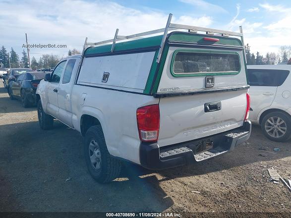 2017 Toyota Tacoma Sr White vin: 5TFRX5GN3HX079801