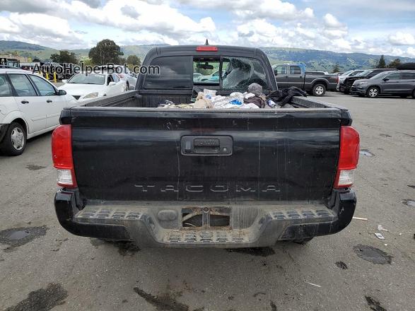 2017 Toyota Tacoma Access Cab Black vin: 5TFRX5GNXHX081772
