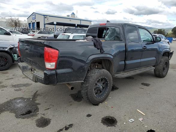 2017 Toyota Tacoma Access Cab Black vin: 5TFRX5GNXHX081772
