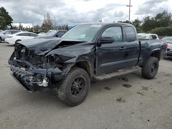 2017 Toyota Tacoma Access Cab Black vin: 5TFRX5GNXHX081772