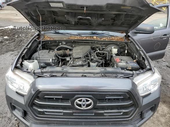 2017 Toyota Tacoma Access Cab Gray vin: 5TFSX5EN3HX053154