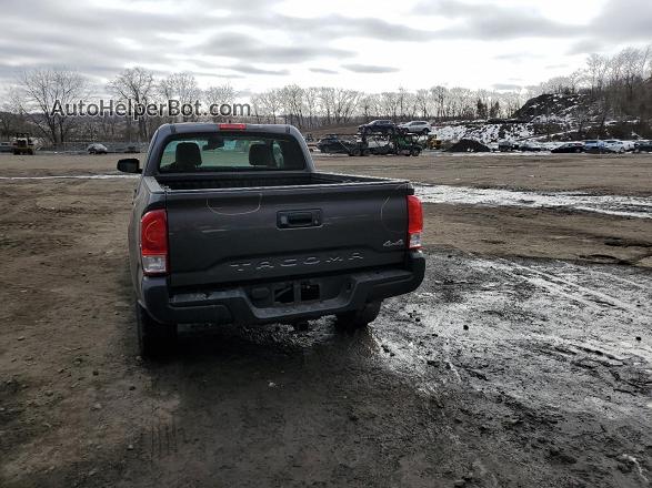 2017 Toyota Tacoma Access Cab Gray vin: 5TFSX5EN3HX053154