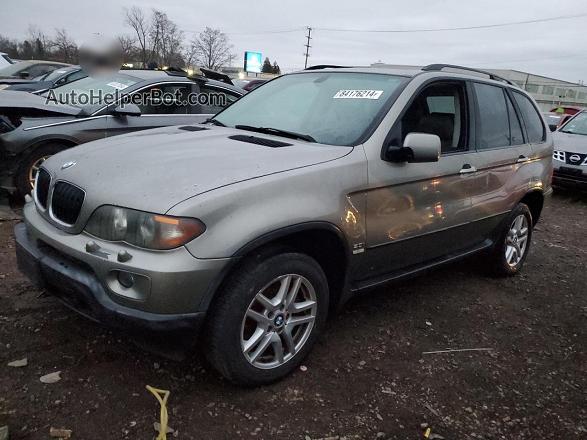 2004 Bmw X5 3.0i Gray vin: 5UXFA13504LU21014
