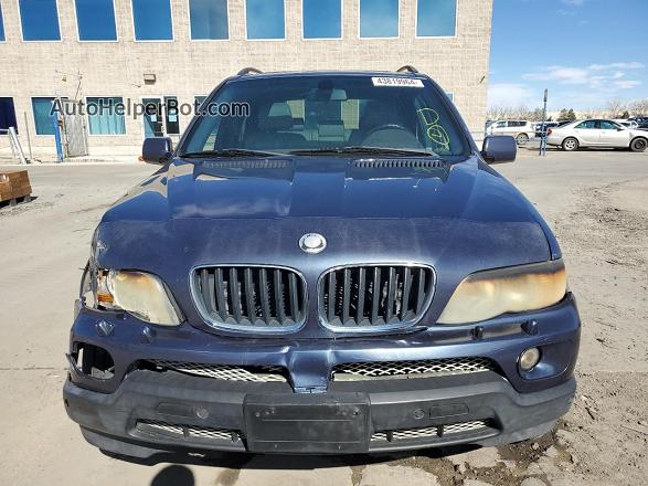 2004 Bmw X5 3.0i Gray vin: 5UXFA13504LU42459