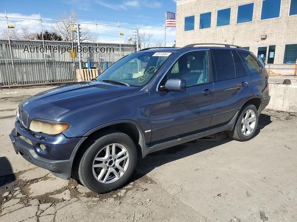 2004 Bmw X5 3.0i Gray vin: 5UXFA13504LU42459