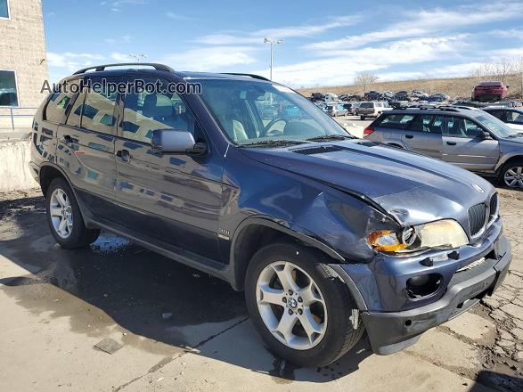 2004 Bmw X5 3.0i Gray vin: 5UXFA13504LU42459