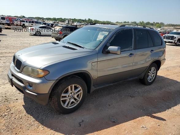 2004 Bmw X5 3.0i Gray vin: 5UXFA13504LU45796