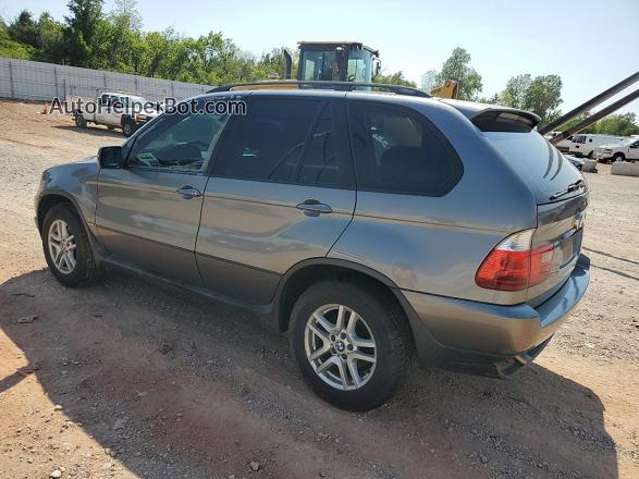 2004 Bmw X5 3.0i Gray vin: 5UXFA13504LU45796