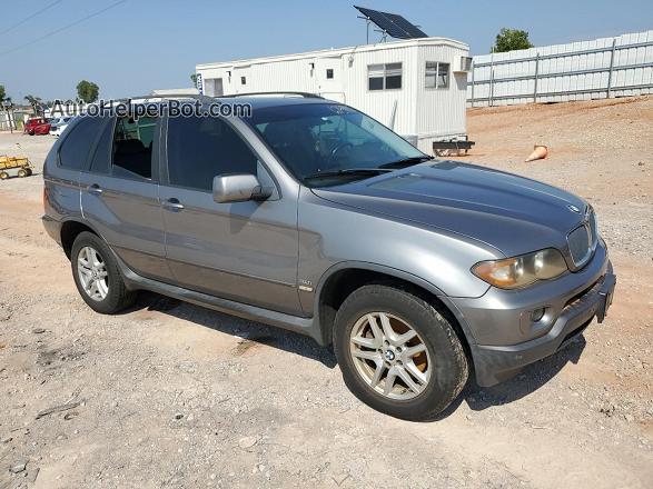 2004 Bmw X5 3.0i Gray vin: 5UXFA13504LU45796