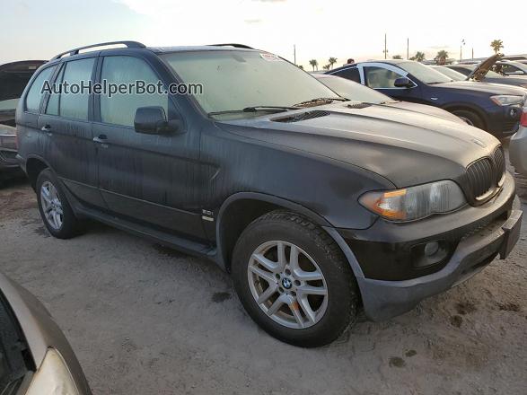 2004 Bmw X5 3.0i Black vin: 5UXFA13514LU25640