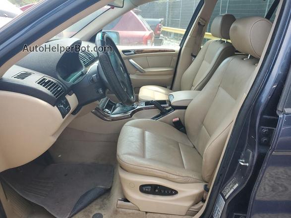 2004 Bmw X5 3.0i Blue vin: 5UXFA13524LU44584