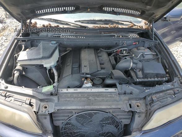 2004 Bmw X5 3.0i Blue vin: 5UXFA13524LU44584