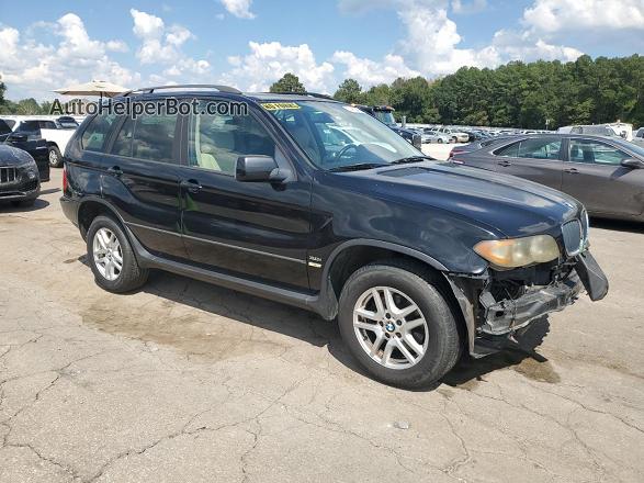 2004 Bmw X5 3.0i Black vin: 5UXFA13544LU20710