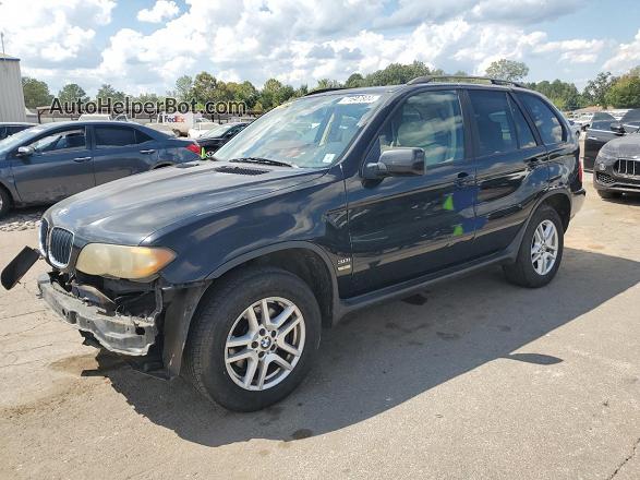 2004 Bmw X5 3.0i Black vin: 5UXFA13544LU20710
