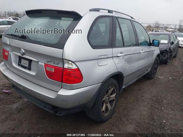 2004 Bmw X5 3.0i Silver vin: 5UXFA13544LU25504