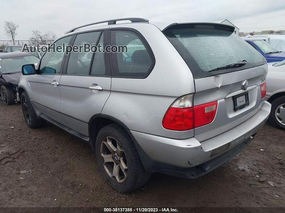 2004 Bmw X5 3.0i Silver vin: 5UXFA13544LU25504