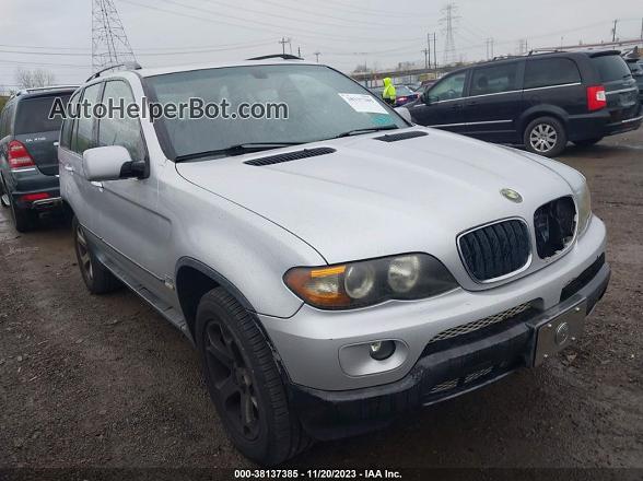 2004 Bmw X5 3.0i Silver vin: 5UXFA13544LU25504