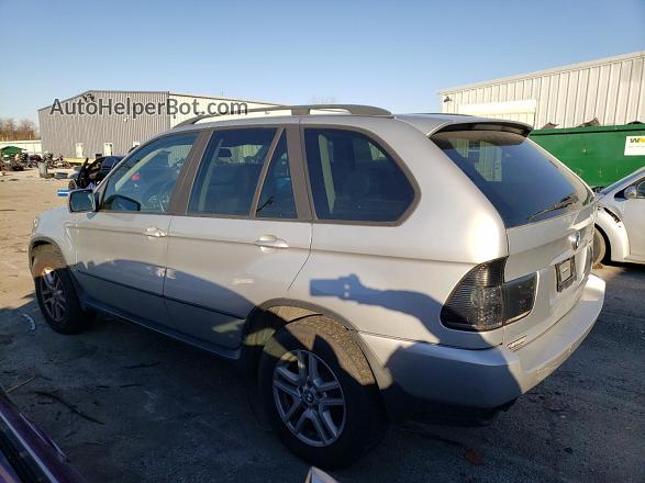 2004 Bmw X5 3.0i Серебряный vin: 5UXFA13554LU20733