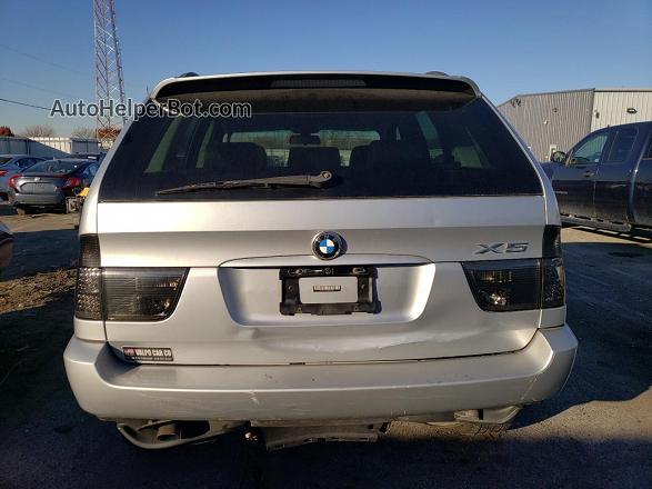 2004 Bmw X5 3.0i Серебряный vin: 5UXFA13554LU20733