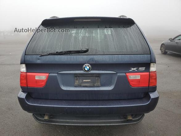 2004 Bmw X5 3.0i Blue vin: 5UXFA13554LU24359