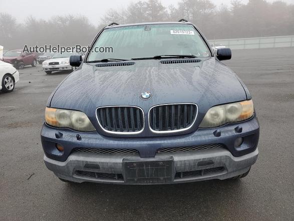 2004 Bmw X5 3.0i Blue vin: 5UXFA13554LU24359
