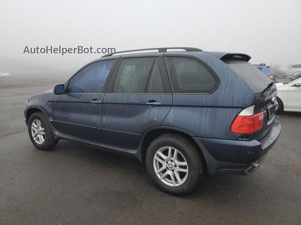 2004 Bmw X5 3.0i Blue vin: 5UXFA13554LU24359