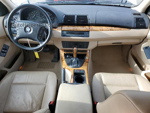 2004 Bmw X5 3.0i White vin: 5UXFA13554LU40237