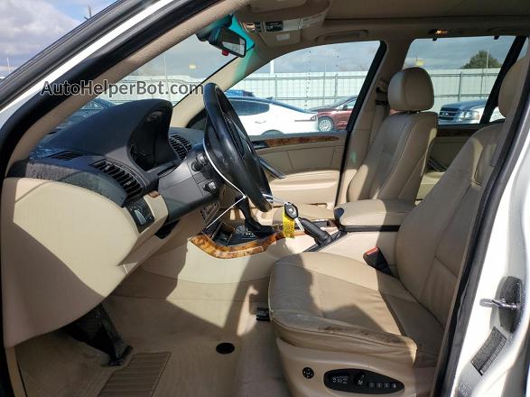 2004 Bmw X5 3.0i White vin: 5UXFA13554LU40237
