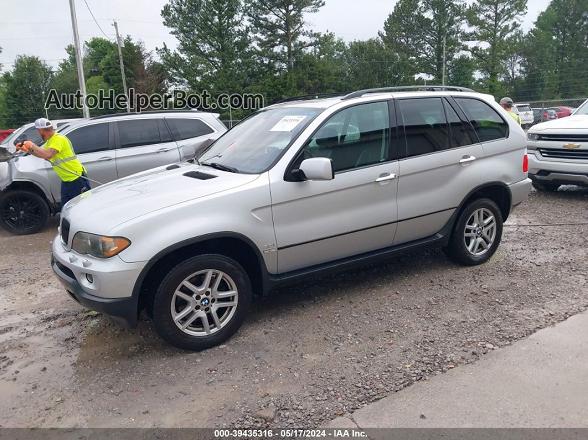 2004 Bmw X5 3.0i Silver vin: 5UXFA13564LU32566