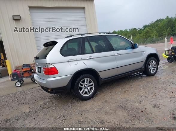 2004 Bmw X5 3.0i Silver vin: 5UXFA13564LU32566