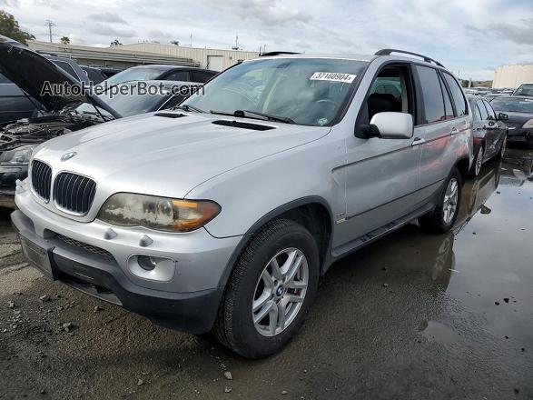 2004 Bmw X5 3.0i Серый vin: 5UXFA13584LU43200