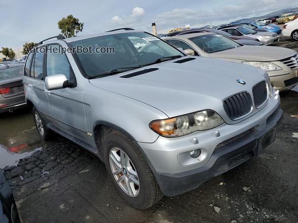 2004 Bmw X5 3.0i Серый vin: 5UXFA13584LU43200