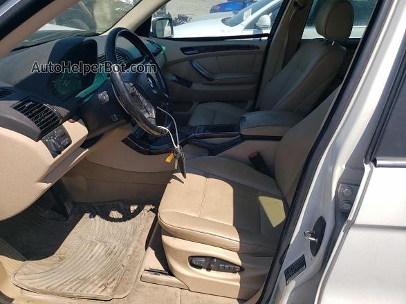 2004 Bmw X5 3.0i White vin: 5UXFA13594LU35719