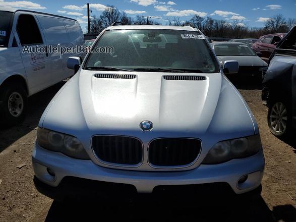 2004 Bmw X5 3.0i Silver vin: 5UXFA13594LU44937