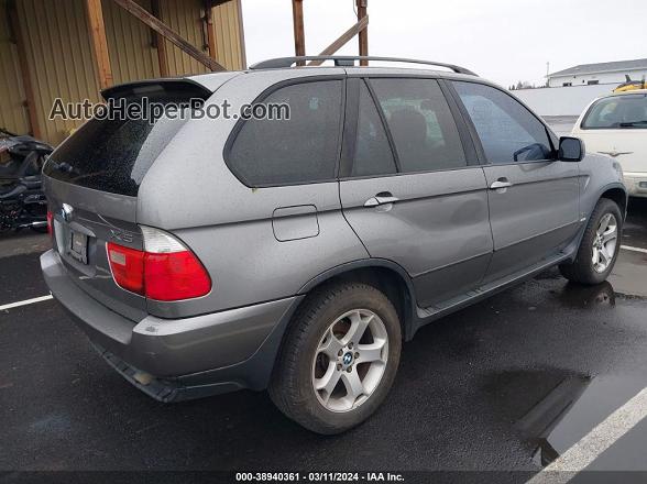 2004 Bmw X5 3.0i Gray vin: 5UXFA135X4LU28231