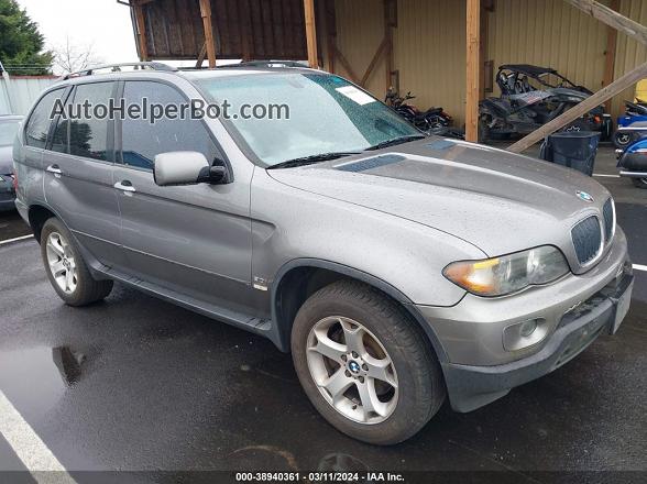 2004 Bmw X5 3.0i Gray vin: 5UXFA135X4LU28231
