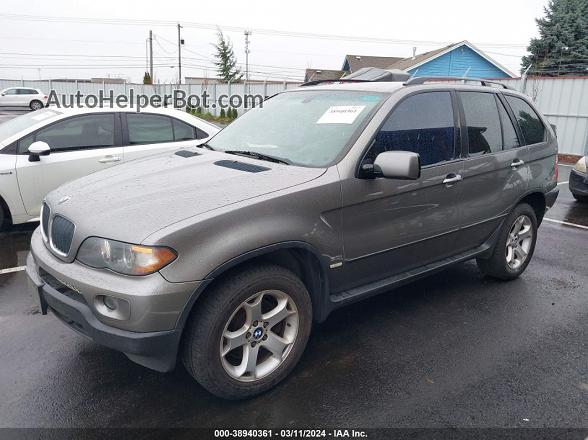 2004 Bmw X5 3.0i Gray vin: 5UXFA135X4LU28231