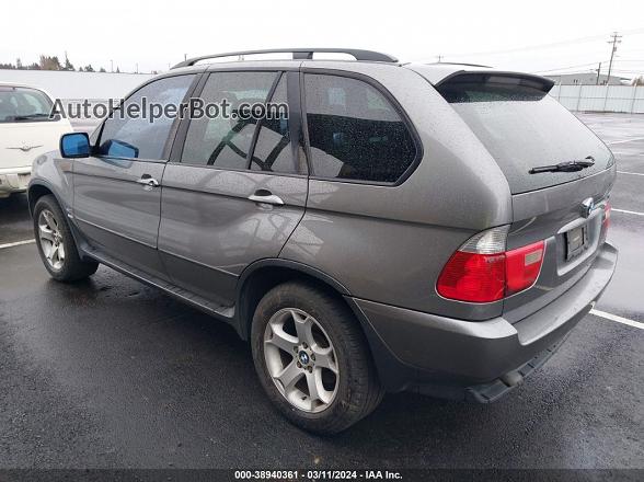 2004 Bmw X5 3.0i Gray vin: 5UXFA135X4LU28231