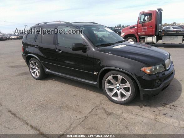 2004 Bmw X5 4.8is Black vin: 5UXFA93524LE81412