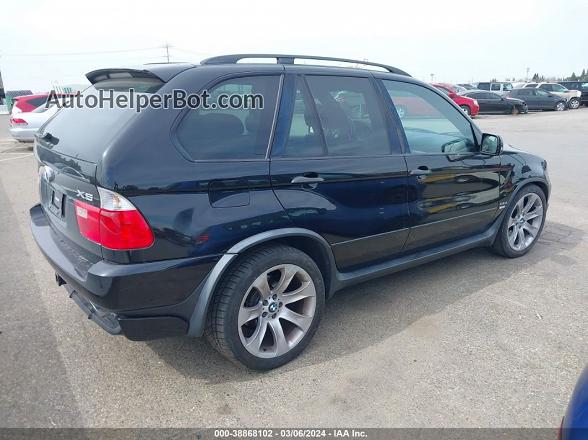 2004 Bmw X5 4.8is Black vin: 5UXFA93524LE81412