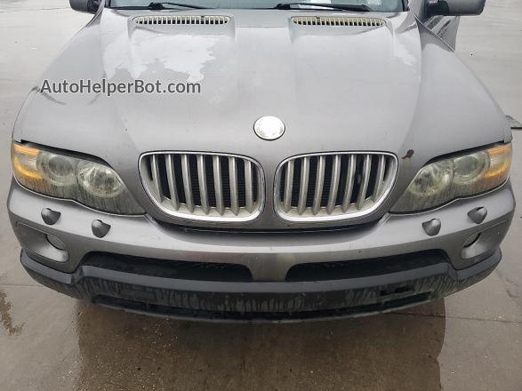 2004 Bmw X5 4.4i Gray vin: 5UXFB53524LV05890