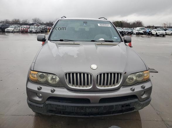 2004 Bmw X5 4.4i Gray vin: 5UXFB53524LV05890