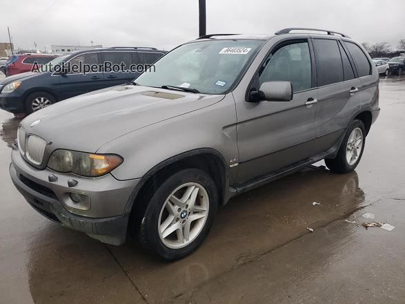 2004 Bmw X5 4.4i Gray vin: 5UXFB53524LV05890