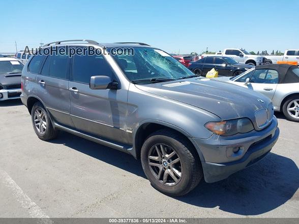 2004 Bmw X5 4.4i Gray vin: 5UXFB53524LV09826