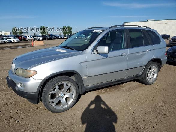 2004 Bmw X5 4.4i Silver vin: 5UXFB53564LV01082