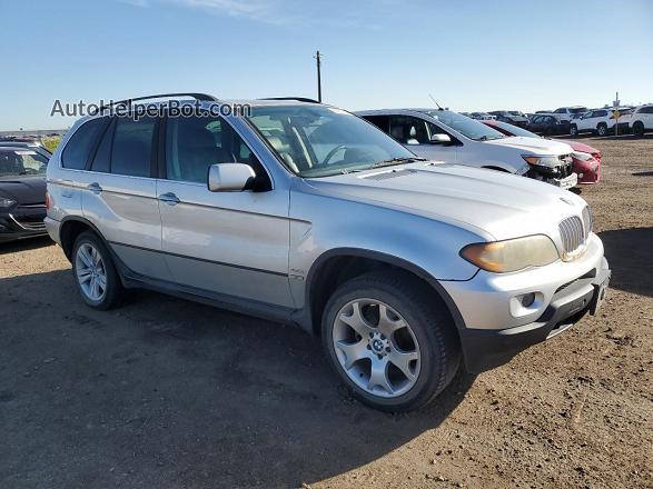 2004 Bmw X5 4.4i Silver vin: 5UXFB53564LV01082