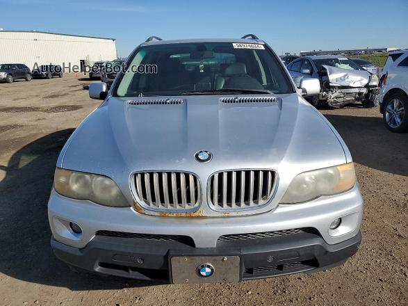 2004 Bmw X5 4.4i Silver vin: 5UXFB53564LV01082