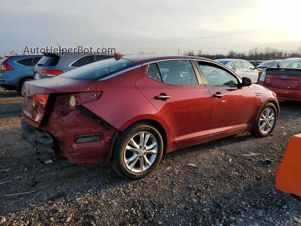 2013 Kia Optima Lx Maroon vin: 5XXGM4A77DG193919